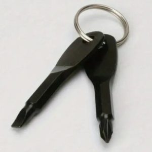 Mini Screwdriver Keychain: Phillips & Flat Head Tool